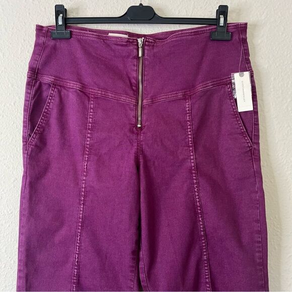 Anthropologie Pilcro High Rise Crop Flare Pants NEW Size 34 - Picture 6 of 11